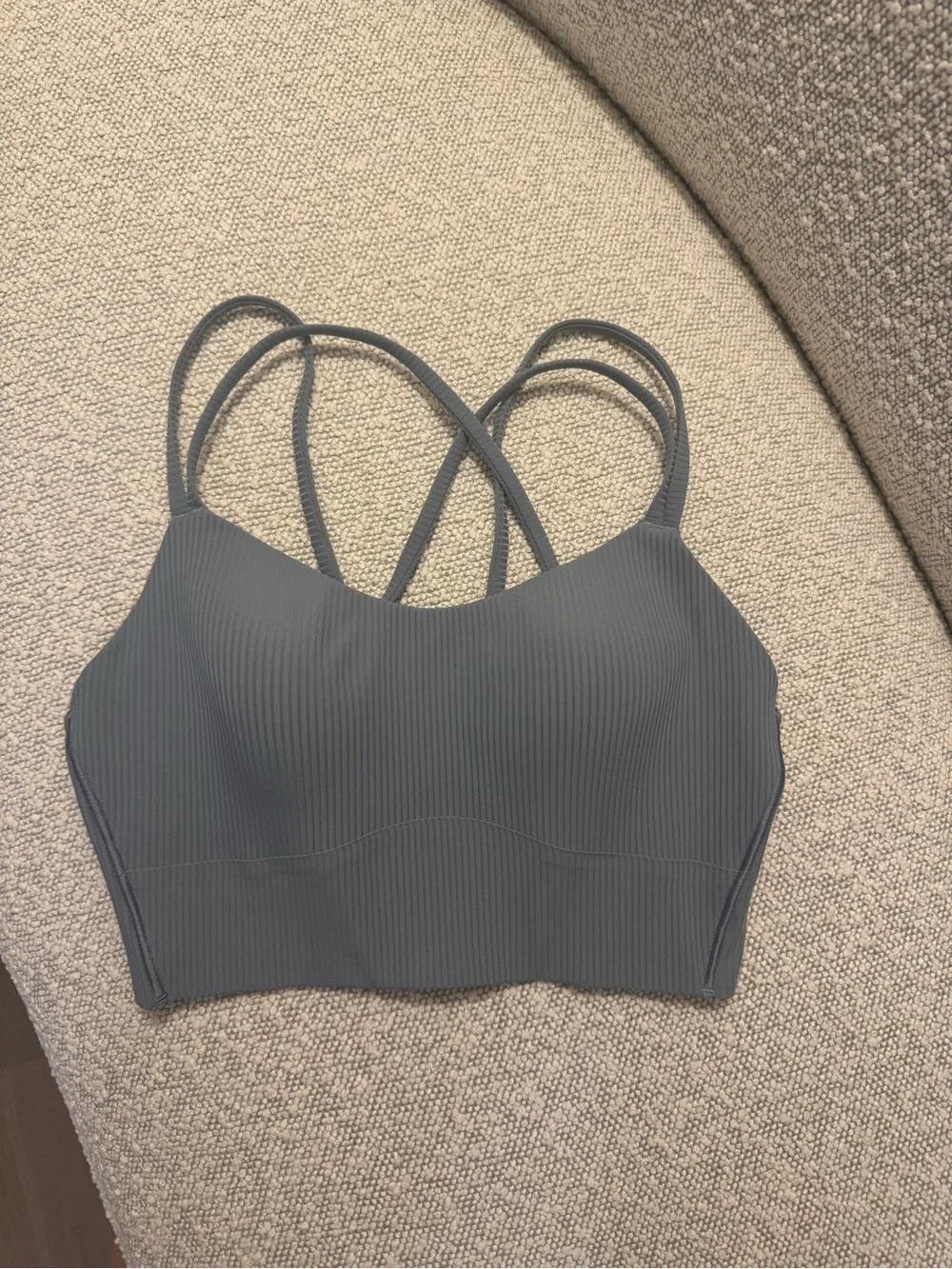 Lululemon Like a Cloud Ribbed Longline Bra size 8 B/C Cup
